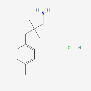 molecular formula C12H20ClN B1458020 2,2-Dimethyl-3-p-tolylpropan-1-amine hydrochloride CAS No. 1439899-24-7