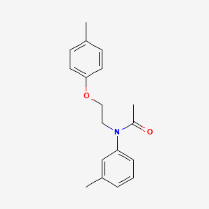 molecular formula C18H21NO2 B14580262 Acetamide, N-[2-(4-methylphenoxy)ethyl]-N-(3-methylphenyl)- CAS No. 61293-97-8