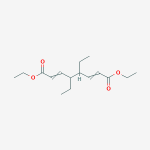 molecular formula C16H26O4 B14580272 Diethyl 4,5-diethylocta-2,6-dienedioate CAS No. 61454-99-7