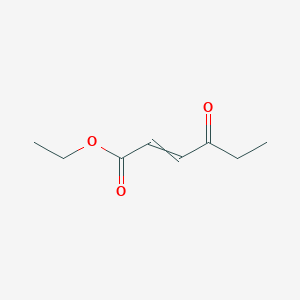 molecular formula C8H12O3 B14580331 Ethyl 4-oxohex-2-enoate CAS No. 61454-94-2