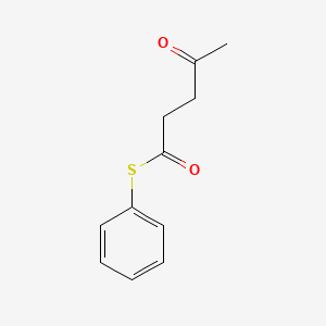 molecular formula C11H12O2S B14580379 Pentanethioic acid, 4-oxo-, S-phenyl ester CAS No. 61049-75-0