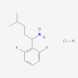 1-(2,6-Difluorophenyl)-4-methylpentan-1-amine hydrochloride