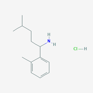 4-Methyl-1-(o-tolyl)pentan-1-amine hydrochloride