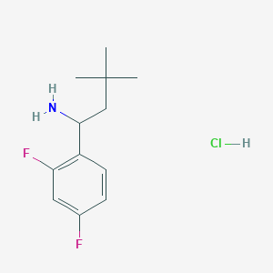 1-(2,4-Difluorophenyl)-3,3-dimethylbutan-1-amine hydrochloride