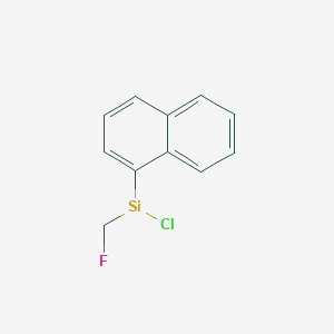 molecular formula C11H9ClFSi B14580553 Chloro(fluoromethyl)(naphthalen-1-yl)silyl CAS No. 61502-54-3