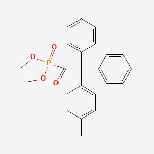 molecular formula C23H23O4P B14580577 Dimethyl [(4-methylphenyl)(diphenyl)acetyl]phosphonate CAS No. 61565-67-1