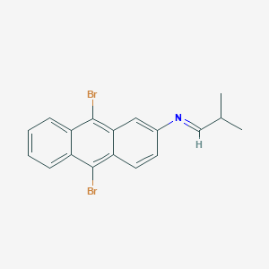 (1E)-N-(9,10-Dibromoanthracen-2-yl)-2-methylpropan-1-imine