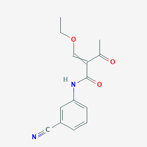 N-(3-Cyanophenyl)-2-(ethoxymethylidene)-3-oxobutanamide