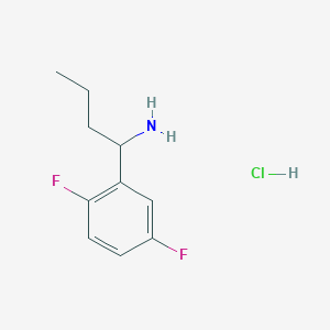 molecular formula C10H14ClF2N B1458065 1-(2,5-Difluorophenyl)butan-1-amine hydrochloride CAS No. 1864057-20-4