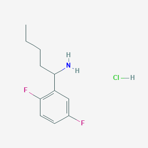 B1458067 1-(2,5-Difluorophenyl)pentan-1-amine hydrochloride CAS No. 1864074-41-8