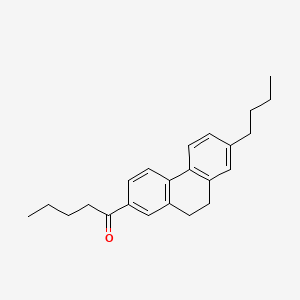 1-Pentanone, 1-(7-butyl-9,10-dihydro-2-phenanthrenyl)-