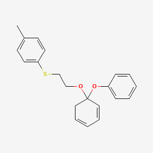 1-Methyl-4-({2-[(1-phenoxycyclohexa-2,4-dien-1-yl)oxy]ethyl}sulfanyl)benzene