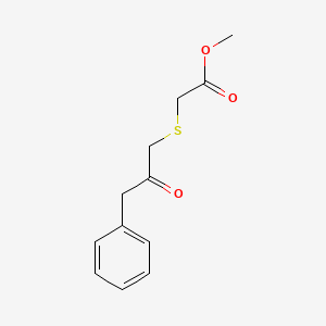 Methyl [(2-oxo-3-phenylpropyl)sulfanyl]acetate