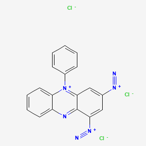 1,3-Bis(diazonio)-5-phenylphenazin-5-ium trichloride