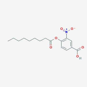 3-Nitro-4-(nonanoyloxy)benzoic acid