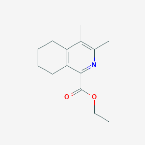 Isoquinolinecarboxylic acid, 5,6,7,8-tetrahydrodimethyl-, ethyl ester