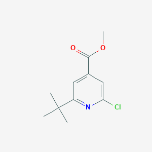 molecular formula C11H14ClNO2 B1458082 Methyl 2-tert-butyl-6-chloroisonicotinate CAS No. 100129-69-9