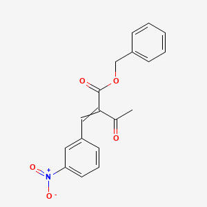 Benzyl 2-[(3-nitrophenyl)methylidene]-3-oxobutanoate