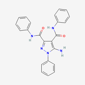 1H-Pyrazole-3,4-dicarboxamide, 5-amino-N,N',1-triphenyl-