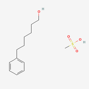 Methanesulfonic acid;6-phenylhexan-1-ol