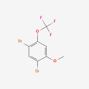 molecular formula C8H5Br2F3O2 B1458085 2,4-Dibromo-5-(trifluoromethoxy)anisole CAS No. 1373920-68-3