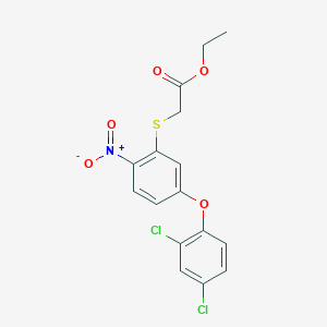 Ethyl {[5-(2,4-dichlorophenoxy)-2-nitrophenyl]sulfanyl}acetate