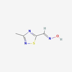 (NE)-N-[(3-methyl-1,2,4-thiadiazol-5-yl)methylidene]hydroxylamine