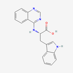 molecular formula C19H16N4O2 B14580864 L-Tryptophan, N-4-quinazolinyl- CAS No. 61381-37-1