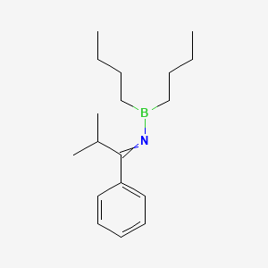 N-(Dibutylboranyl)-2-methyl-1-phenylpropan-1-imine