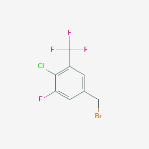 5-(Bromomethyl)-2-chloro-1-fluoro-3-(trifluoromethyl)benzene