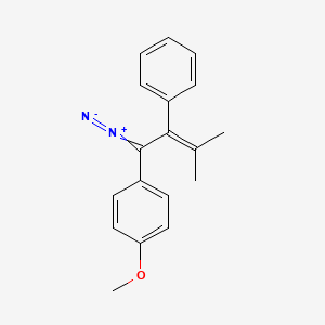 1-(1-Diazo-3-methyl-2-phenylbut-2-en-1-yl)-4-methoxybenzene