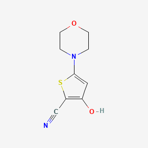 3-Hydroxy-5-(morpholin-4-yl)thiophene-2-carbonitrile