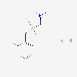 molecular formula C12H20ClN B1458090 Clorhidrato de 2,2-Dimetil-3-o-tolilpropan-1-amina CAS No. 1439897-55-8