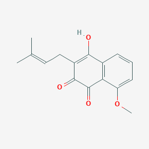 4-Hydroxy-8-methoxy-3-(3-methylbut-2-en-1-yl)naphthalene-1,2-dione