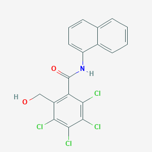 2,3,4,5-Tetrachloro-6-(hydroxymethyl)-N-(naphthalen-1-yl)benzamide