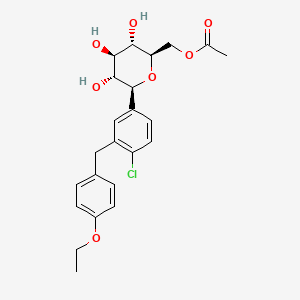 molecular formula C23H27ClO7 B1458091 达格列净单乙酰杂质 CAS No. 1632287-34-3