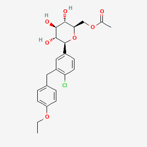 molecular formula C23H27ClO7 B1458091 Dapagliflozin-Monoacetylimpurity CAS No. 1632287-34-3