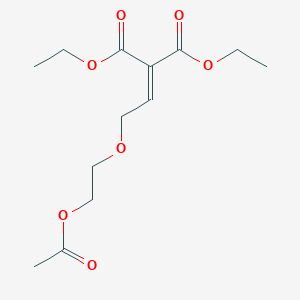 Propanedioic acid, [2-[2-(acetyloxy)ethoxy]ethylidene]-, diethyl ester