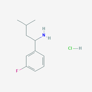 molecular formula C11H17ClFN B1458094 1-(3-氟苯基)-3-甲基丁-1-胺盐酸盐 CAS No. 1219455-87-4
