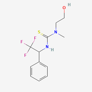 N-(2-Hydroxyethyl)-N-methyl-N'-(2,2,2-trifluoro-1-phenylethyl)thiourea