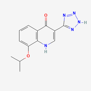 3-(1,2-Dihydro-5H-tetrazol-5-ylidene)-8-[(propan-2-yl)oxy]quinolin-4(3H)-one