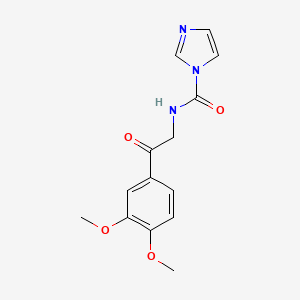 1H-Imidazole-1-carboxamide, N-[2-(3,4-dimethoxyphenyl)-2-oxoethyl]-