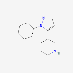 3-(1-Cyclohexyl-1H-pyrazol-5-yl)piperidine