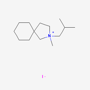 2-Azoniaspiro[4.5]decane, 2-methyl-2-(2-methylpropyl)-, iodide