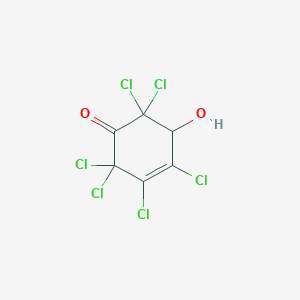 2,2,3,4,6,6-Hexachloro-5-hydroxycyclohex-3-en-1-one