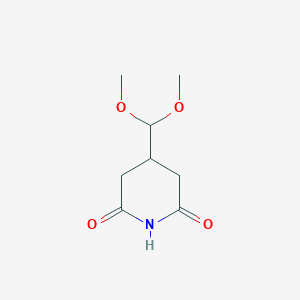 4-(Dimethoxymethyl)piperidine-2,6-dione