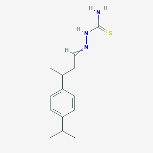 2-{3-[4-(Propan-2-yl)phenyl]butylidene}hydrazine-1-carbothioamide