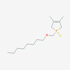 3,4-Dimethyl-1-[(octyloxy)methyl]-2,5-dihydro-1H-1lambda~5~-phosphole-1-thione