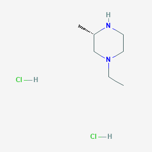 molecular formula C7H18Cl2N2 B1458103 (S)-1-Ethyl-3-methyl-piperazine dihydrochloride CAS No. 1630082-91-5