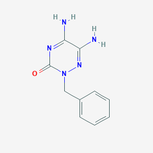 1,2,4-Triazin-3(2H)-one, 5,6-diamino-2-(phenylmethyl)-